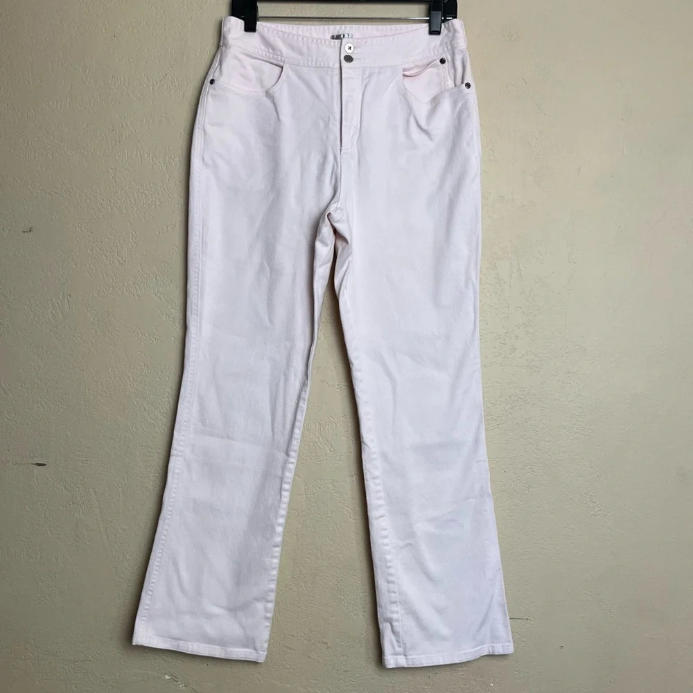Chico's  Denim Slim Boot Cut Jeans‎ Women's Size 1.5 Pink Mid Rise 5-Pocket